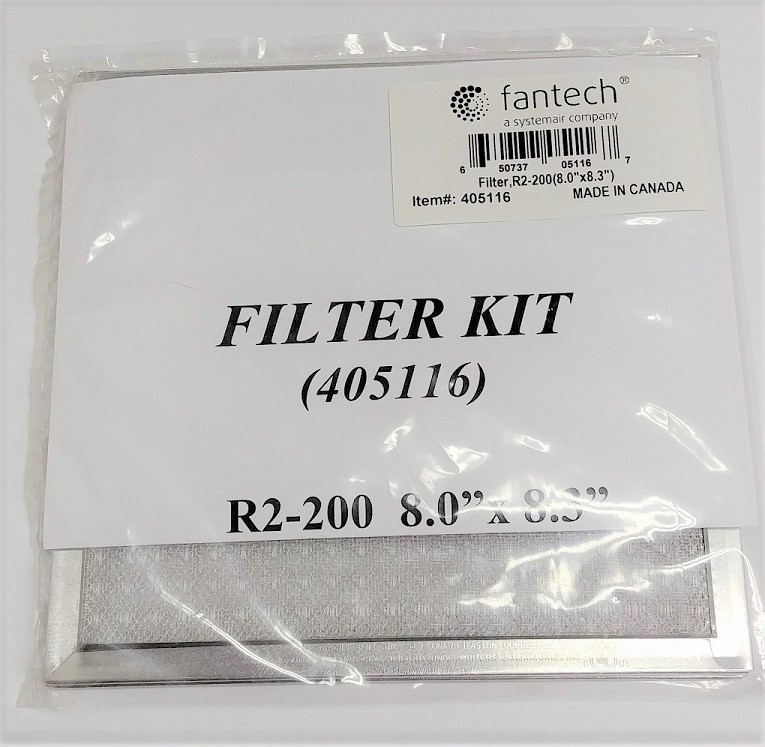 fantech Air Exchanger Filter Kit (Set of 2) Part No. 405116 